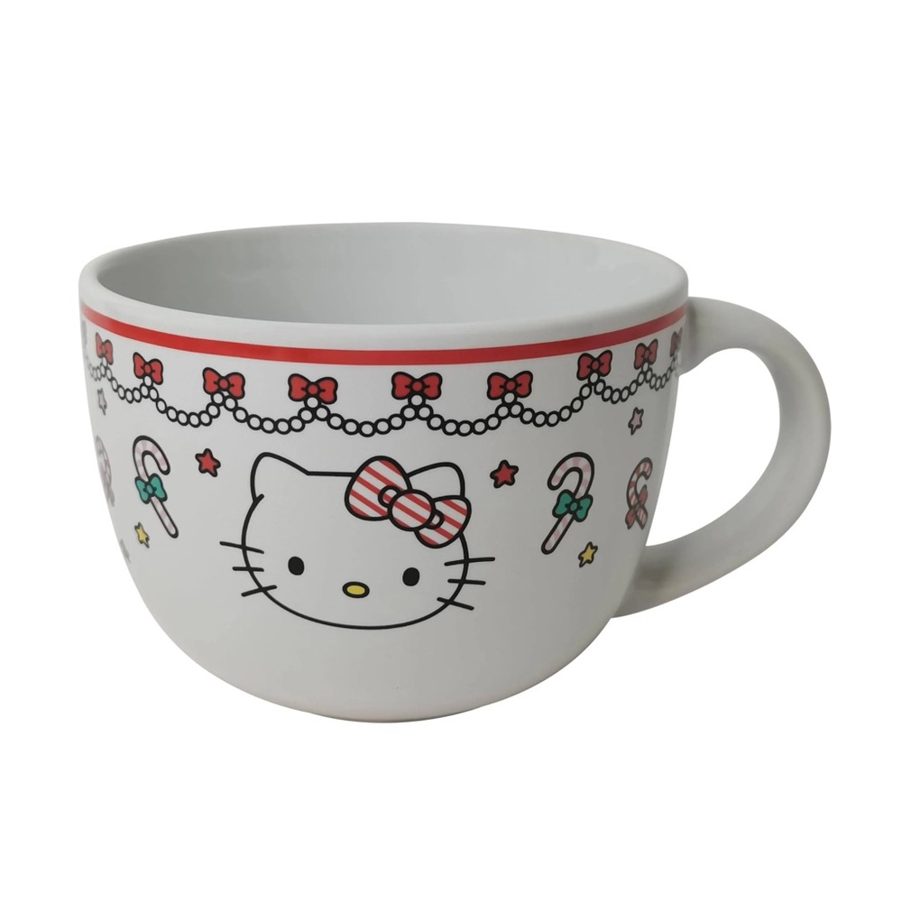 NEW 24oz Sanrio Hello Kitty Ceramic Soup Mug – Officially Licensed! 🎀